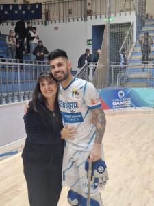 Bomber Moyano con sua mamma